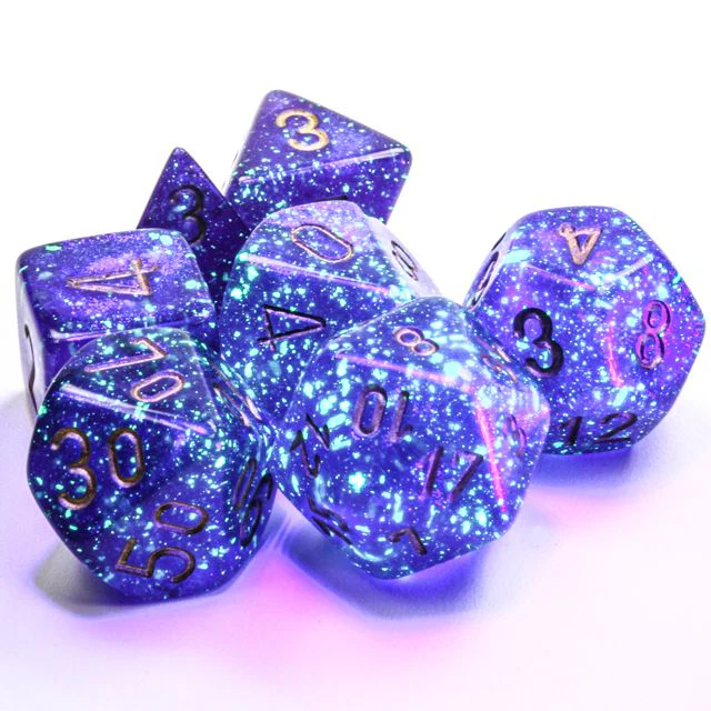 Borealis Luminary Royal Purple with Gold Polyhedral Set - Image 3
