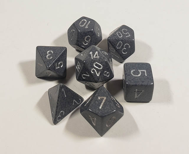 Speckled Hi-Tech Polyhedral Set