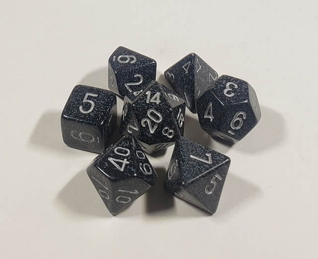 Speckled Ninja Polyhedral Set