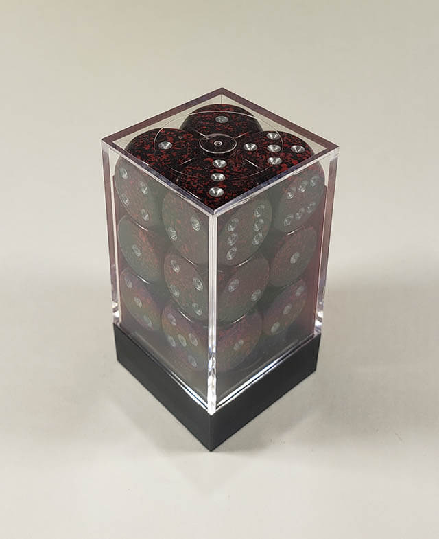Speckled Silver Volcano 16mm 12d6