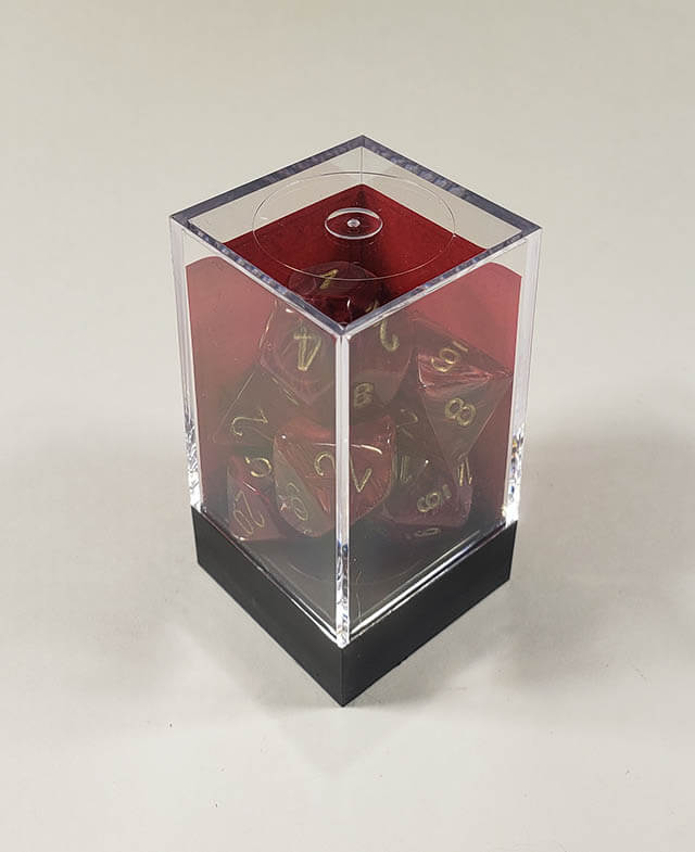 Vortex Burgundy with Gold Polyhedral Set - Image 2