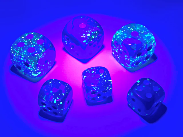 Gemini Blue-Blue with Light Blue Luminary 12mm d6 - Image 2