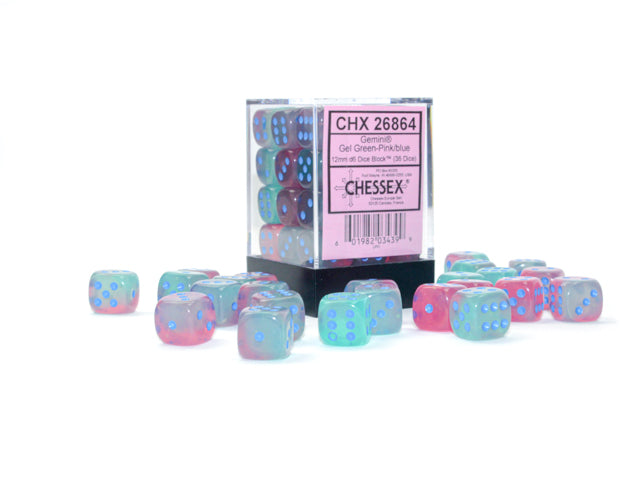 Gemini Gel Green-Pink with Blue Luminary 12mm 36d6