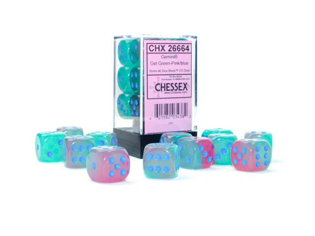Gemini Gel Green-Pink with Blue Luminary 16mm 12d6