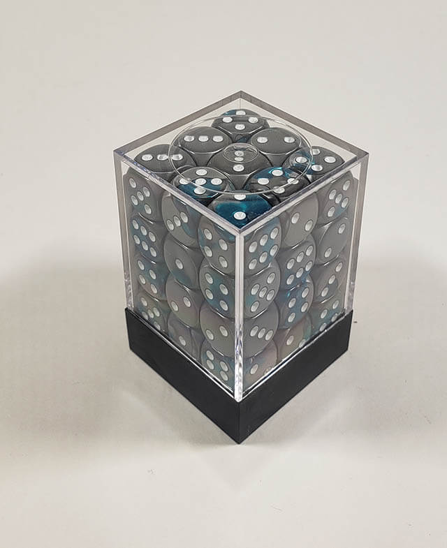 Gemini Steel-Teal with White 12mm 36d6