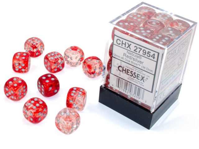 Nebula Luminary Red with Silver 12mm 36d6