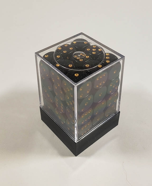 Opaque Black with Gold 12mm 36d6
